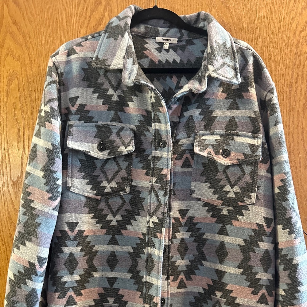 Womens Western Shacket - Size Large